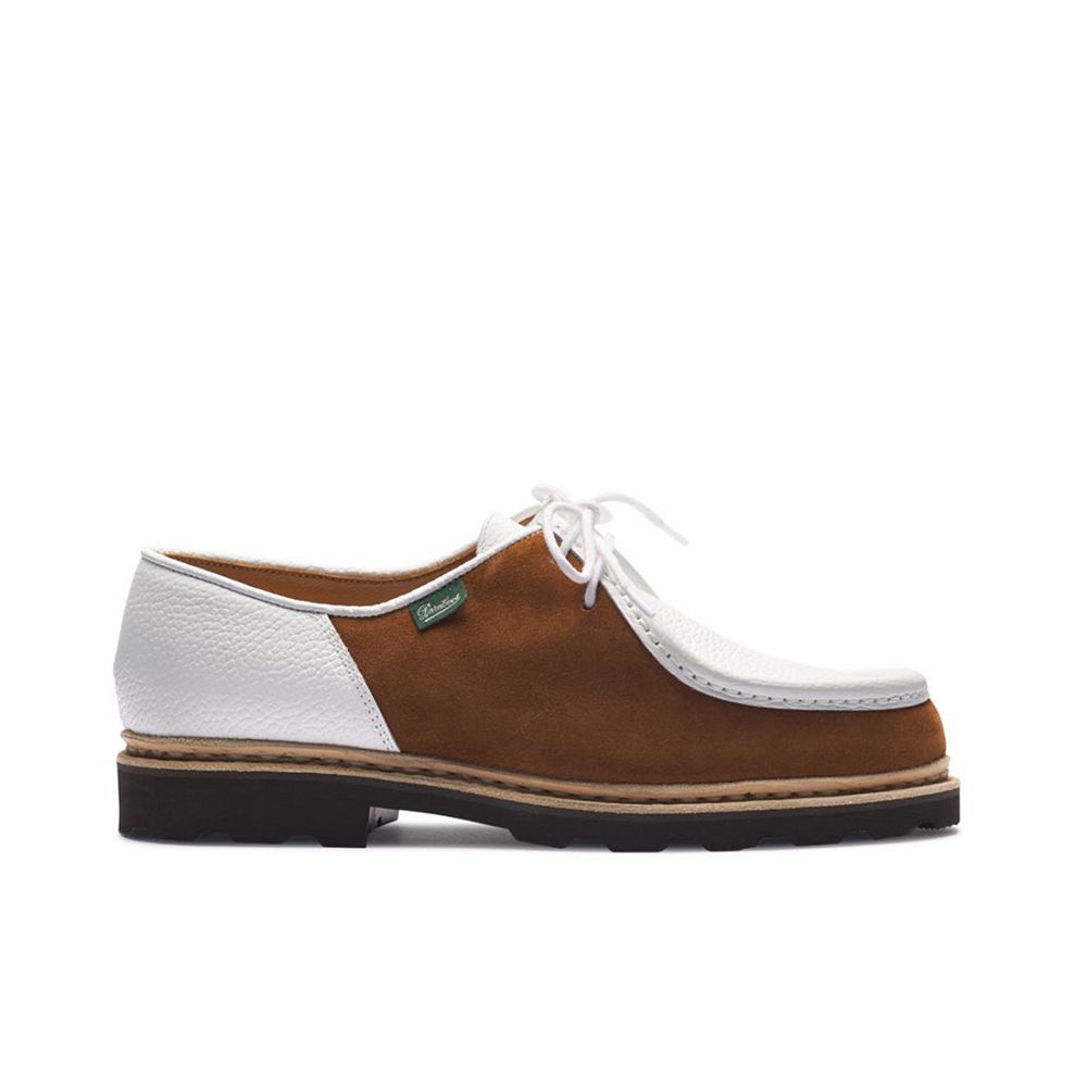 Chaussures Homme PARABOOT MICHAEL Marche Grainé Blanc/Velours Whisky   Homme | FWL-1574128